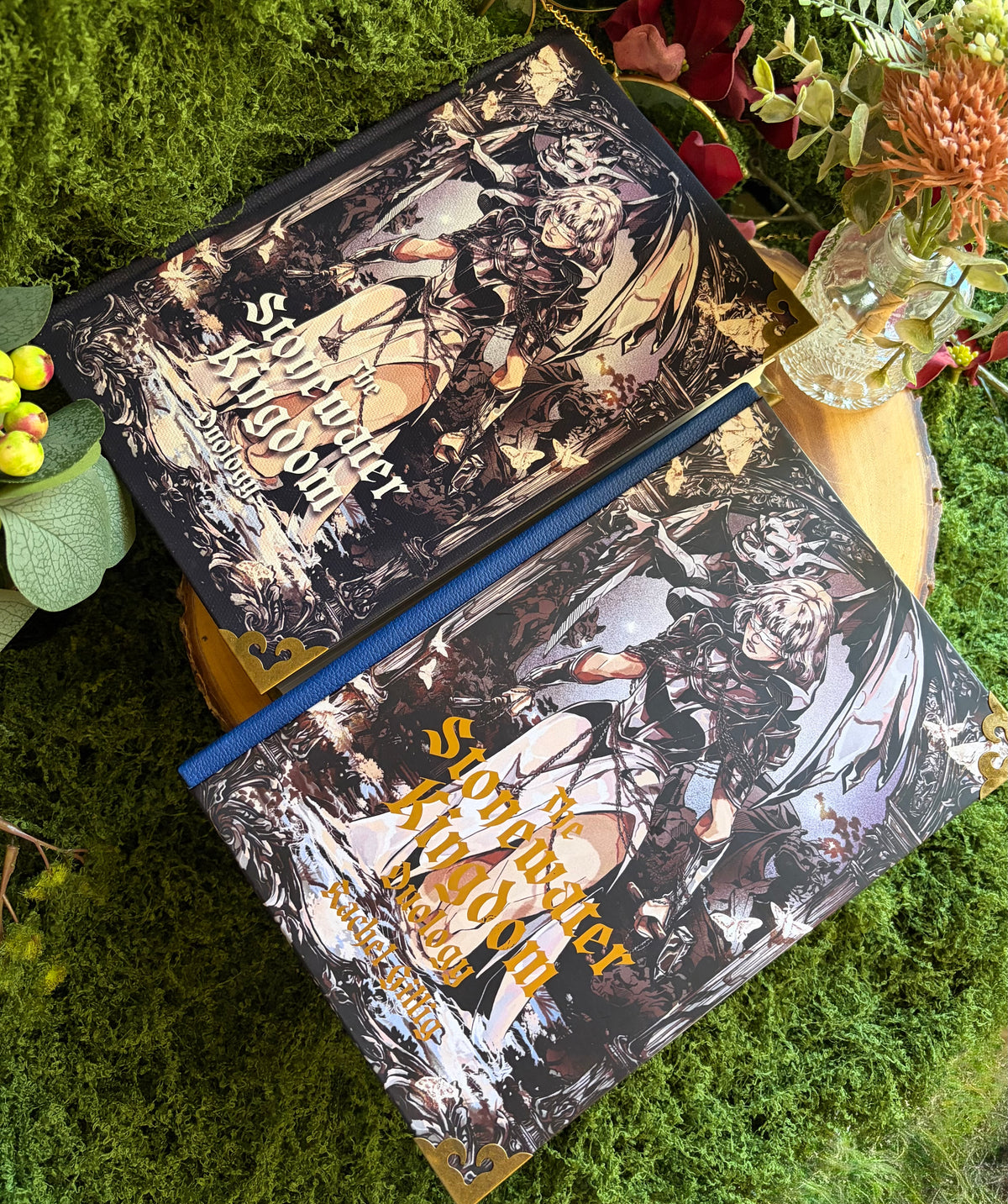 The Stonewater Kingdom OMNIBUS by Rachel Gillig // Art by: @marinevhs // The Knight and the Moth & The Knave and the Moon