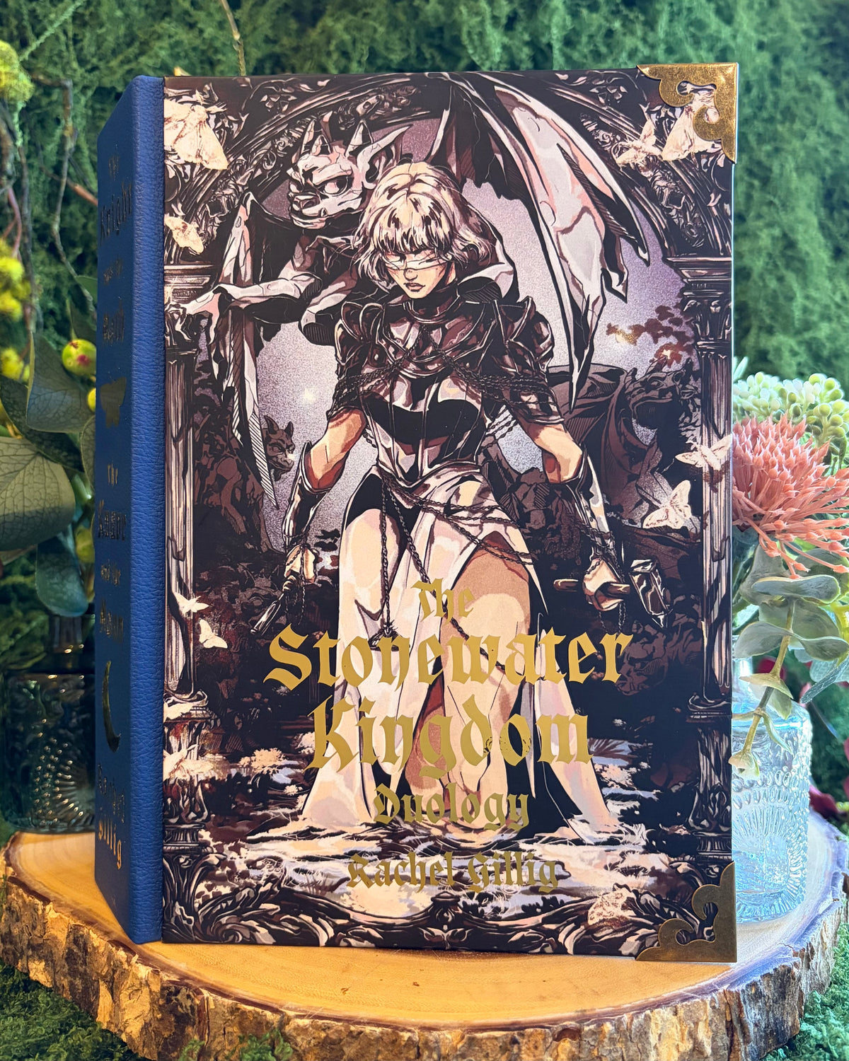 The Stonewater Kingdom OMNIBUS by Rachel Gillig // Art by: @marinevhs // The Knight and the Moth & The Knave and the Moon