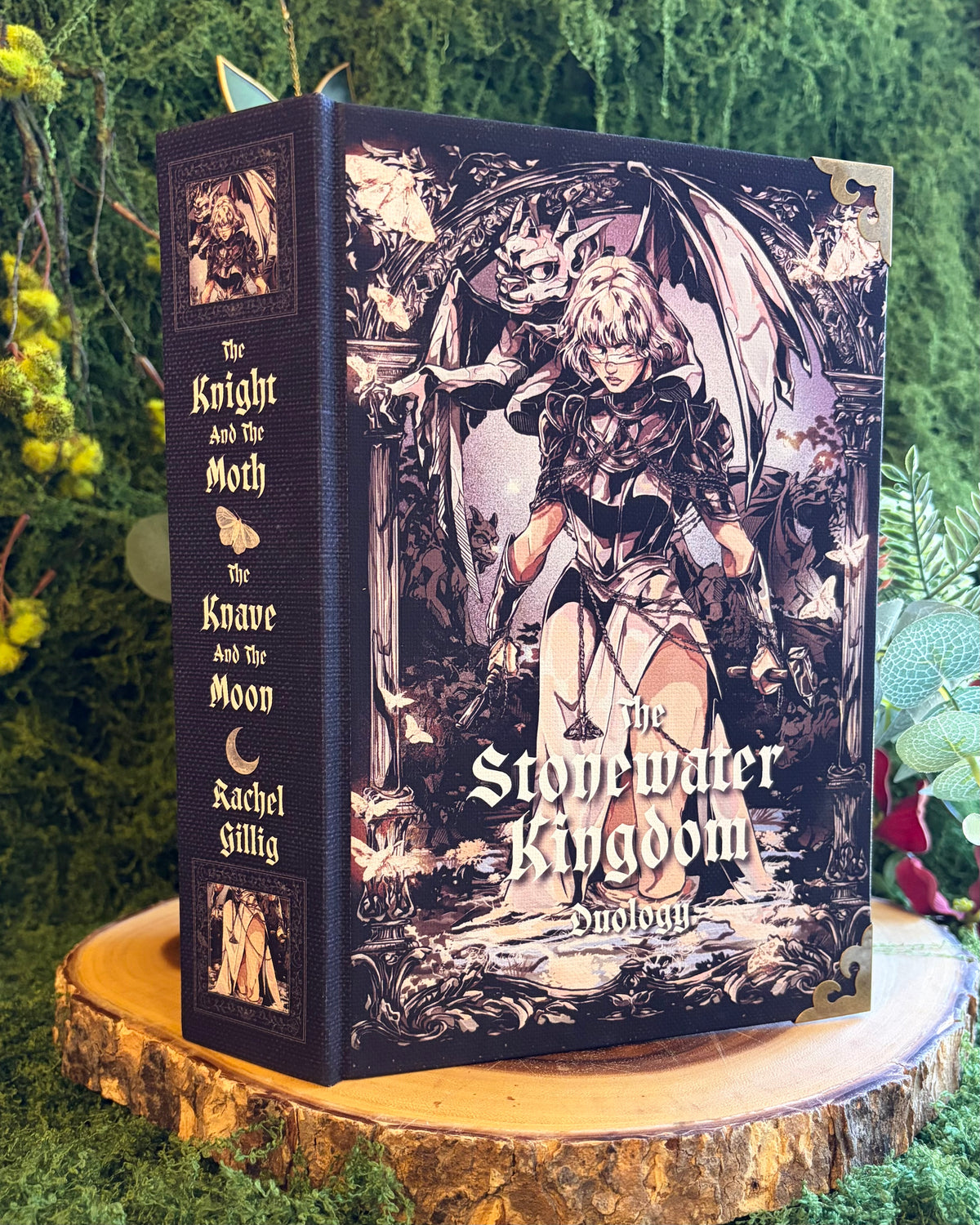 The Stonewater Kingdom OMNIBUS by Rachel Gillig // Art by: @marinevhs // The Knight and the Moth & The Knave and the Moon