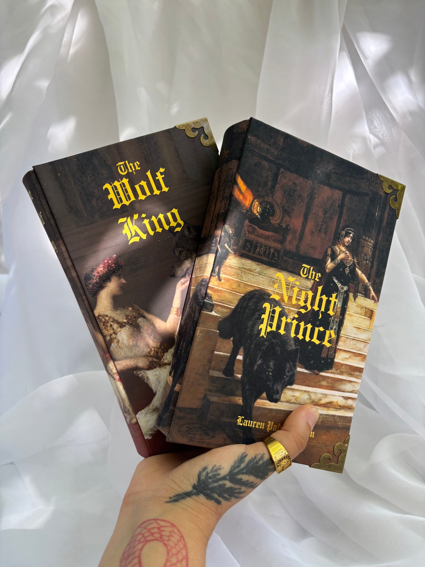 The Wolf king & The Knight Prince by Lauren Palphreyman Hardcover Rebind