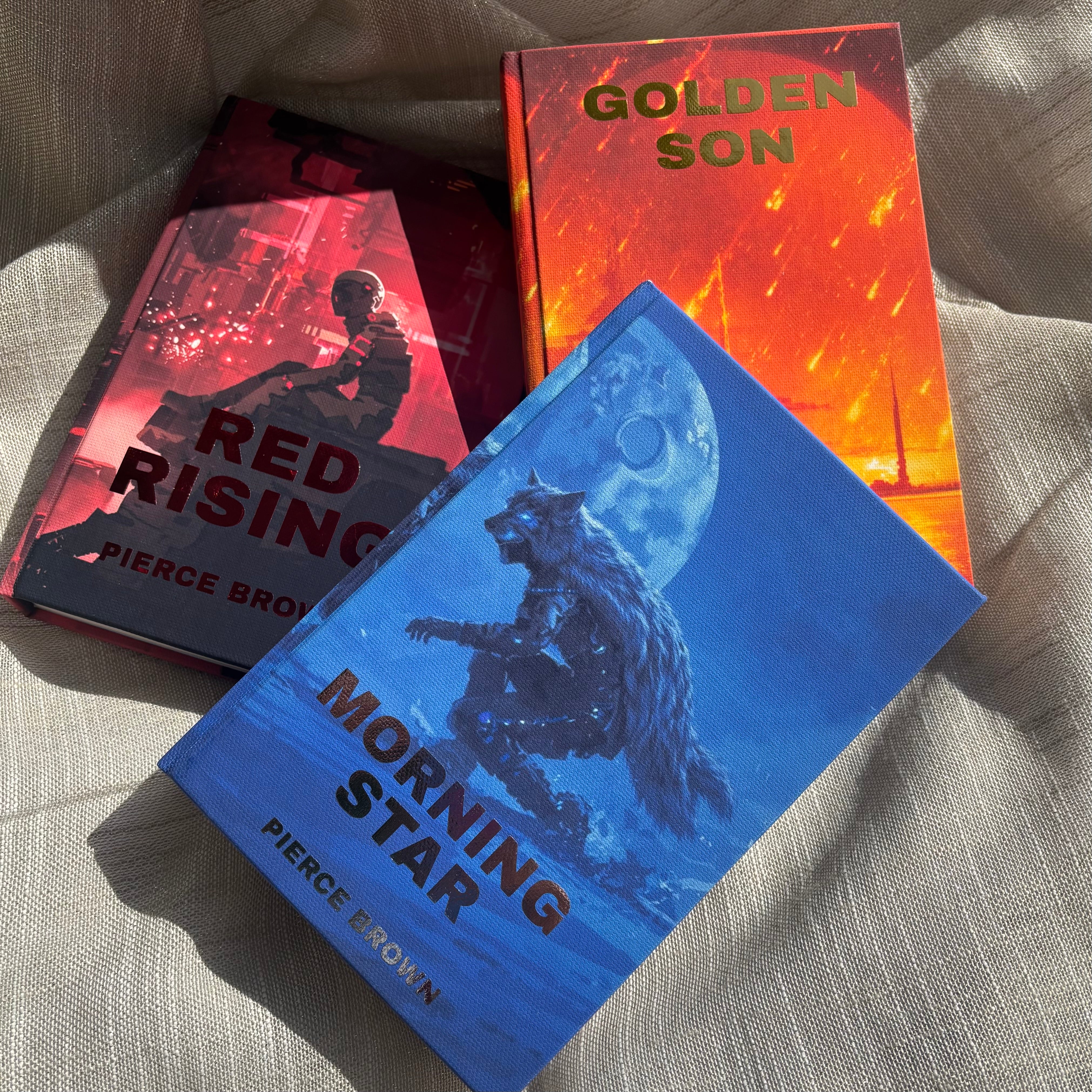 All Red Rising Books Red Rising Trilogy By Pierce Brown // Hardcover Rebind // Special Edit ...