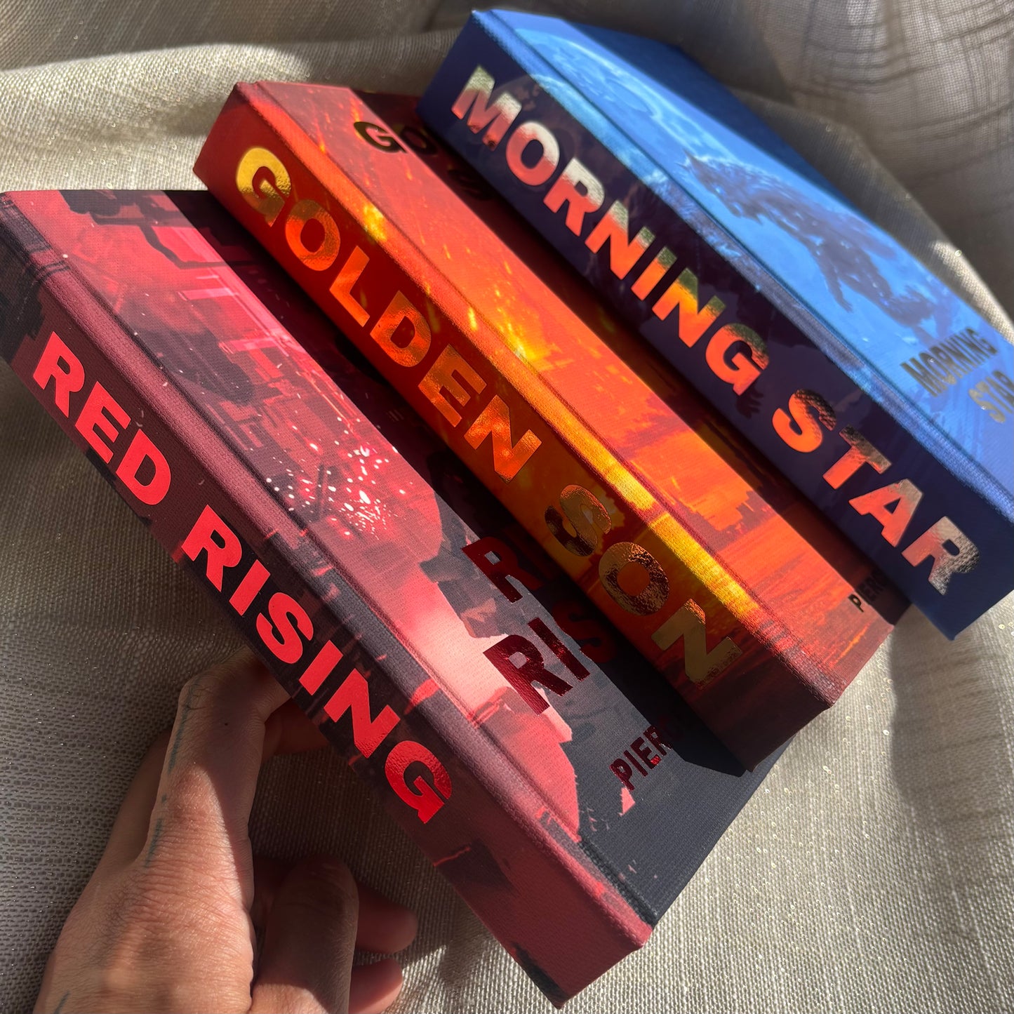Red Rising Trilogy By Pierce Brown // Hardcover Rebind // Special Edition