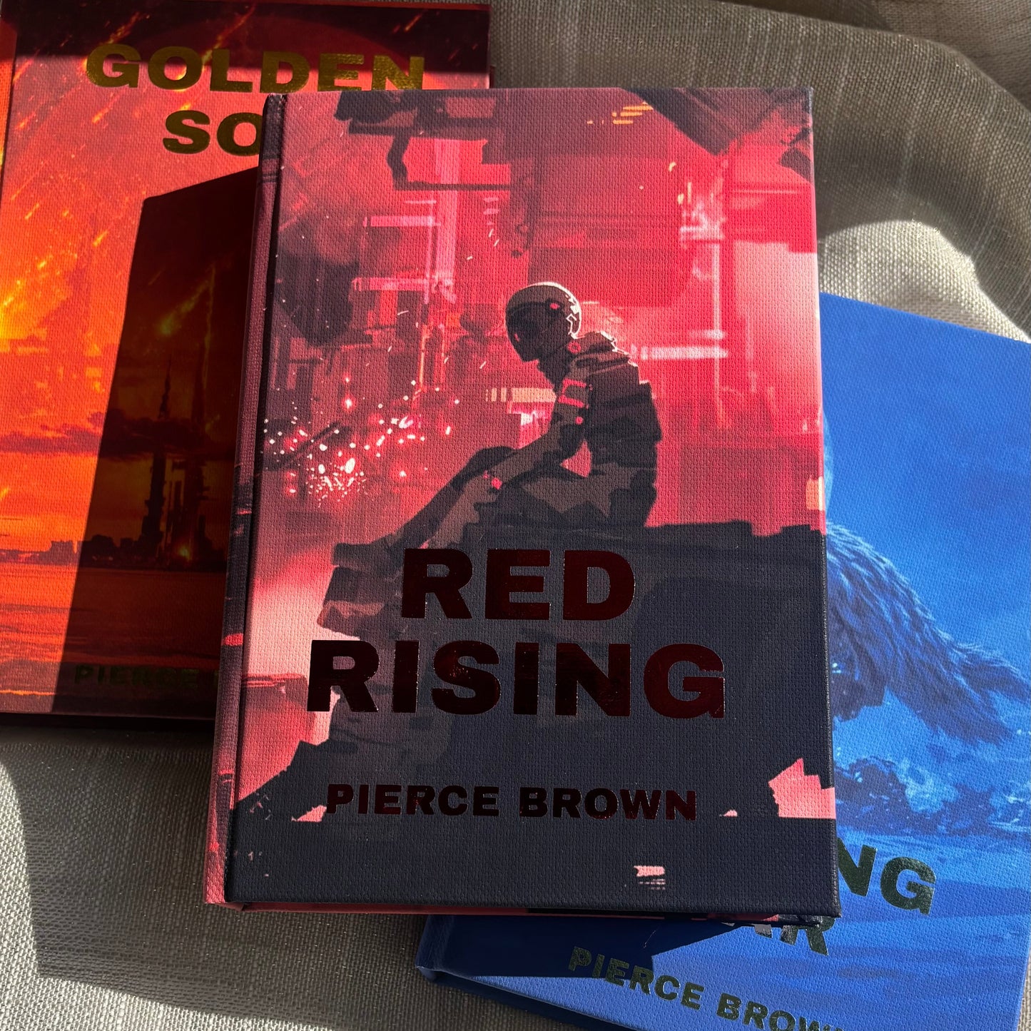 Red Rising Trilogy By Pierce Brown // Hardcover Rebind // Special Edition