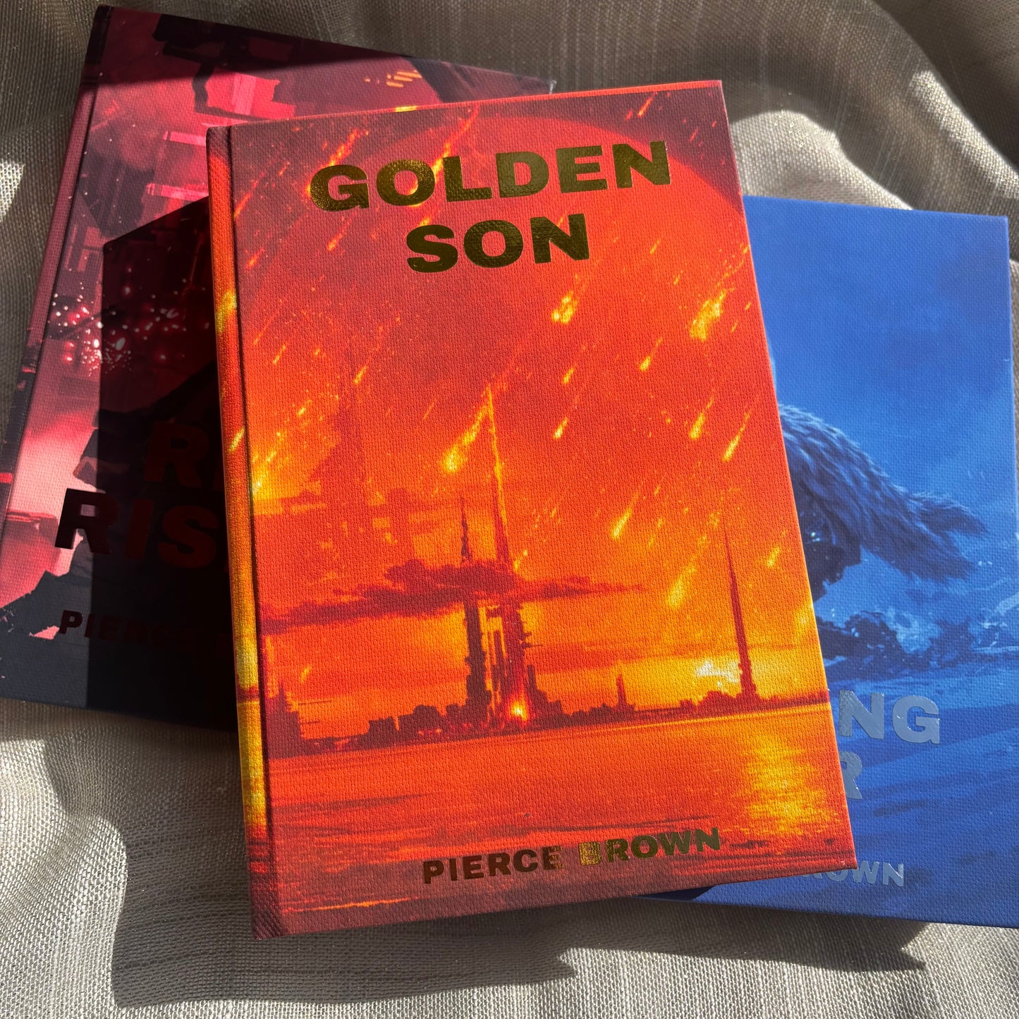 Red Rising Trilogy By Pierce Brown // Hardcover Rebind // Special Edition