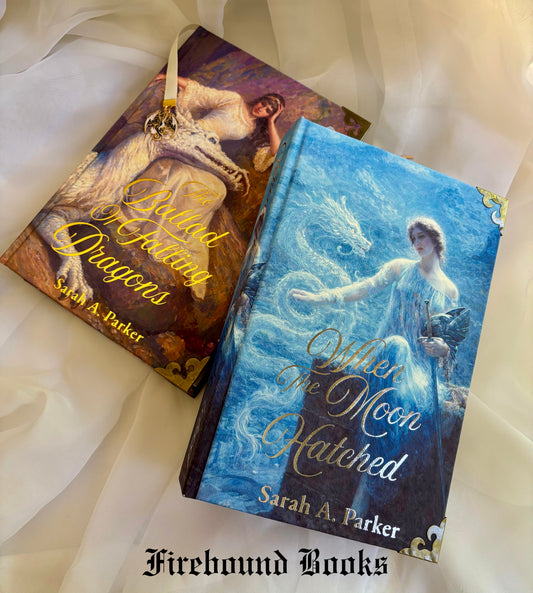 The Moonfall Series by Sarah A. Parker Hardcover Rebind