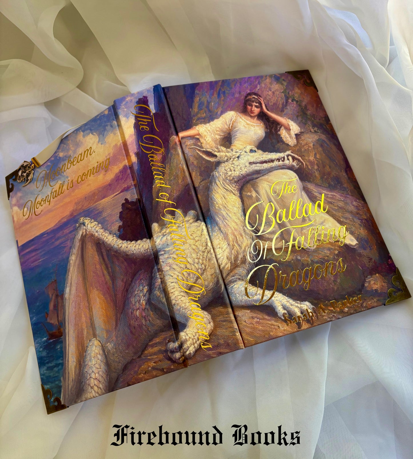 The Moonfall Series by Sarah A. Parker Hardcover Rebind