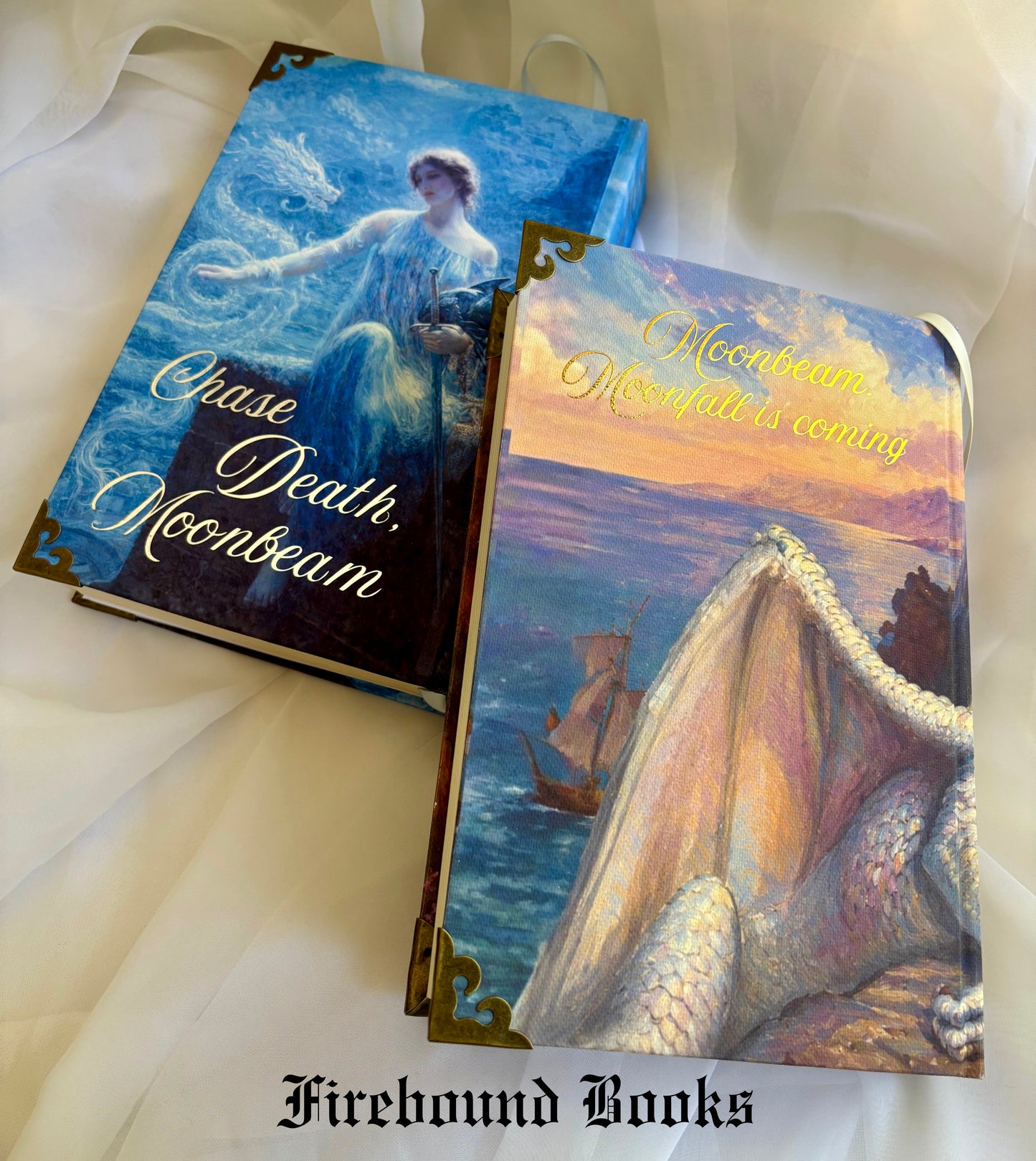 The Moonfall Series by Sarah A. Parker Hardcover Rebind